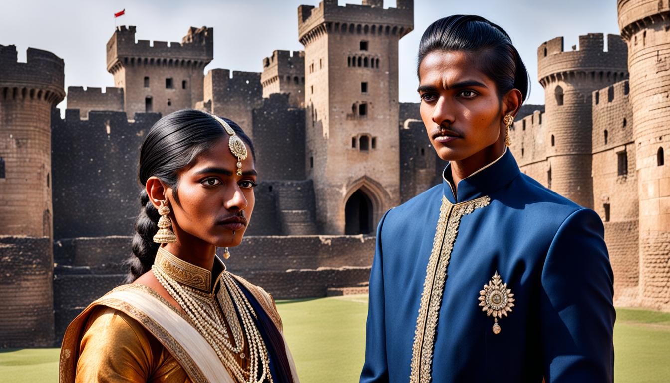 Homeless Teen in Royal Attire Inside Castle