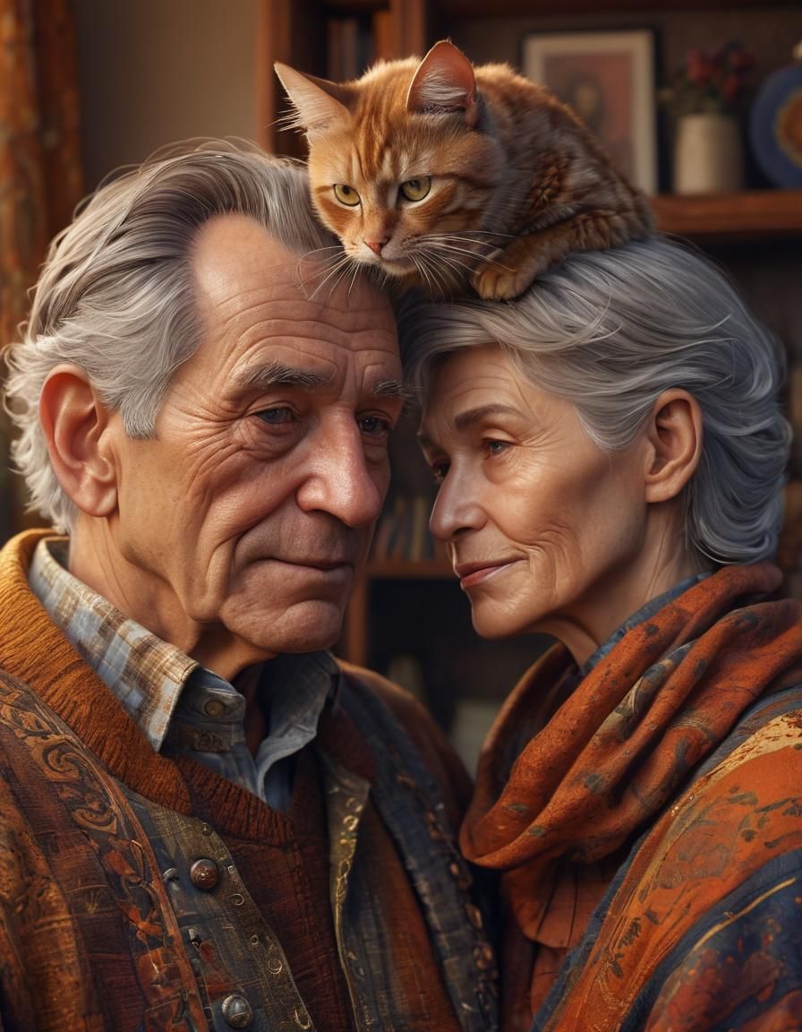 Cozy Home Portrait in Rutkowski Style