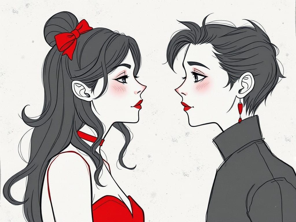 Surreal Portrait of Uncontrollable Desire in Minimalist Styl...