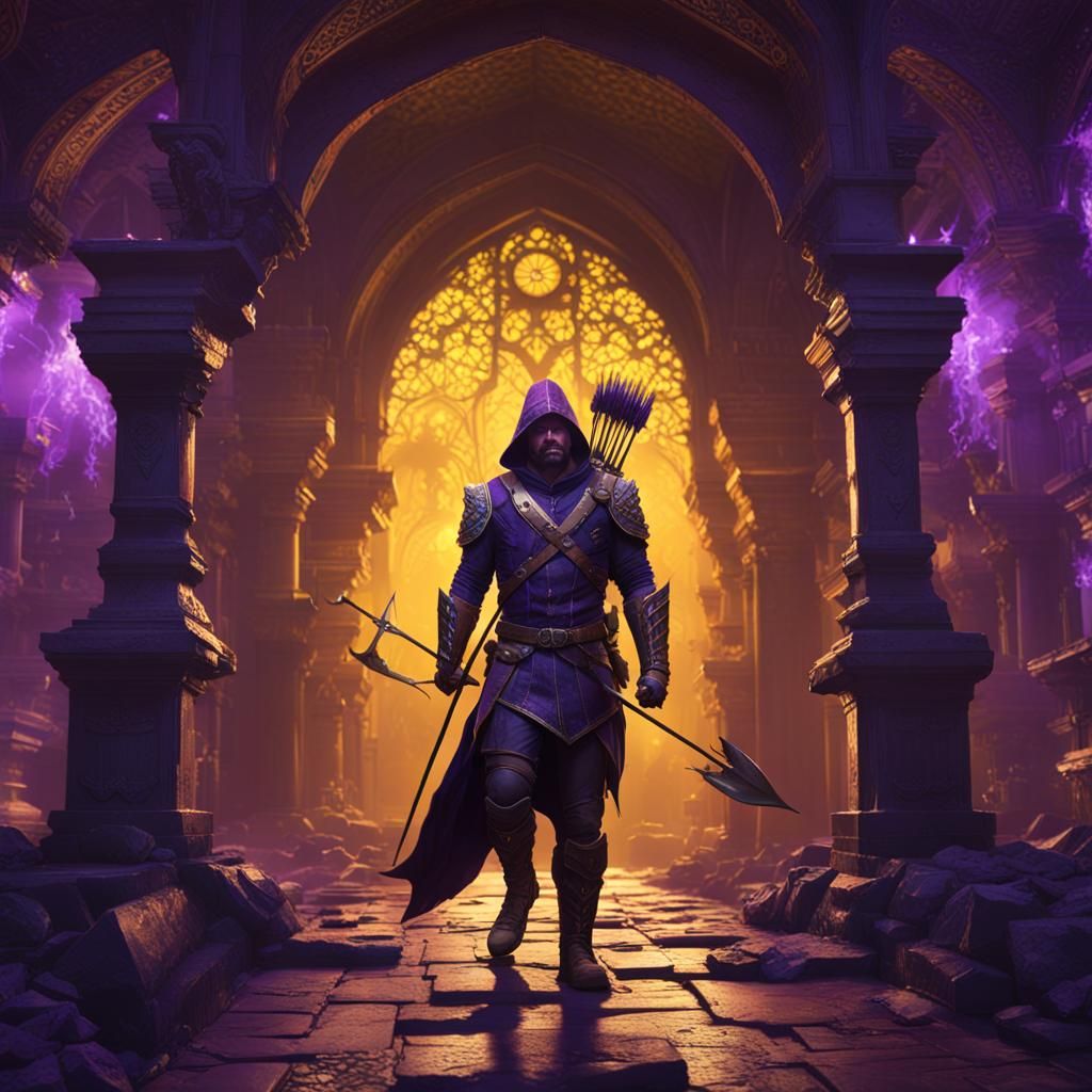 Arrow in Dark Fantasy, Hyperdetailed 8K Resolution