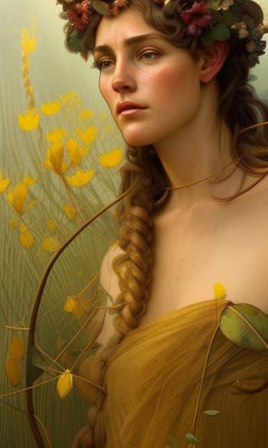 Demeter, Goddess of Agriculture: Ethereal Portrait