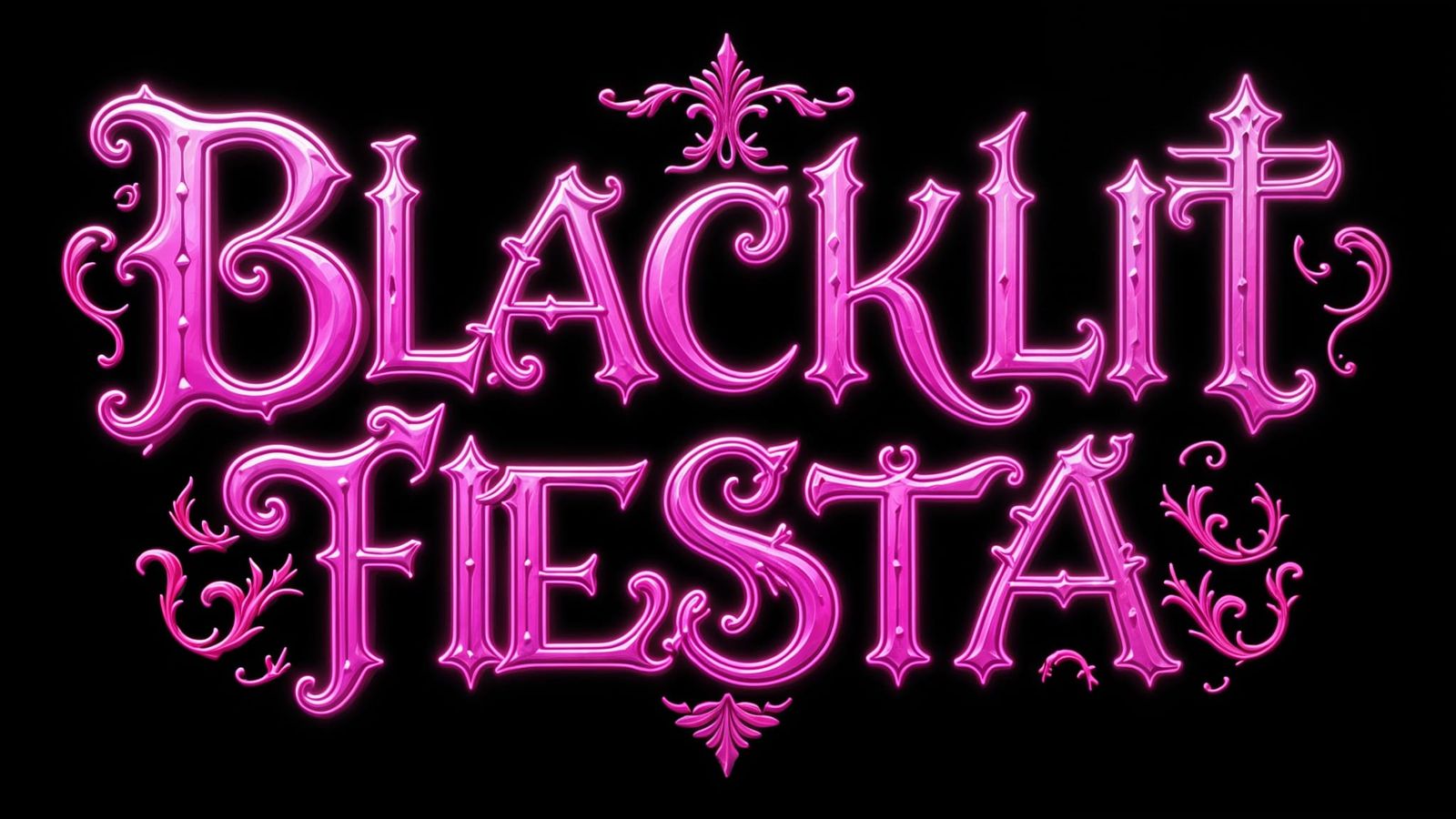Blacklit Fiesta in Bold Font