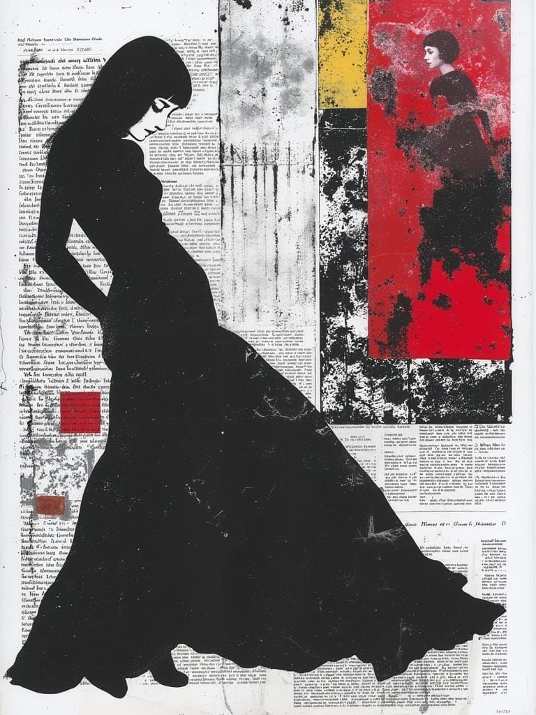 Carmen Dell’Orifice in Picasso-esque Fashion Sketch