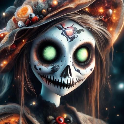 Hyperrealistic Sally from Nightmare Before Christmas