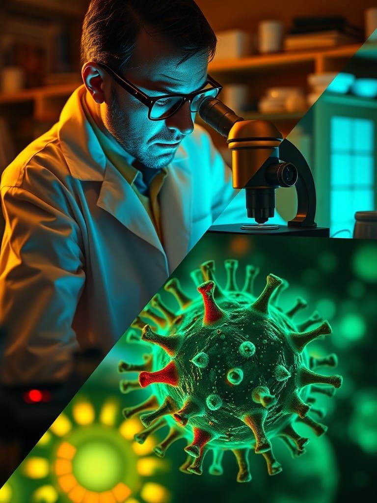 Scientist Discovers Glowing Alien Virus in Retro Lab