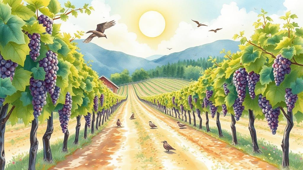 Serenity in a Summer Vineyard