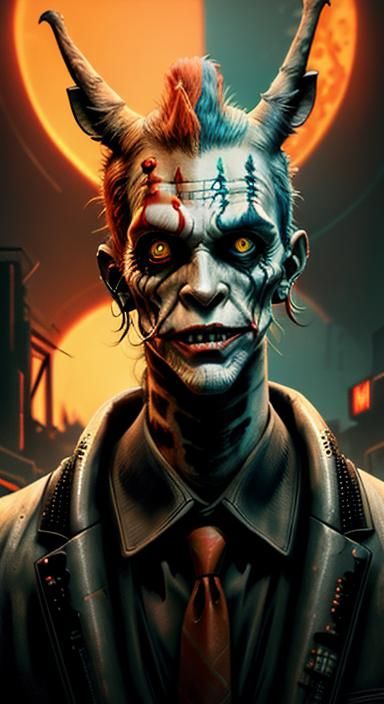 Cyberpunk Cyborg Giraffe: H R Giger-Inspired Dystopian Maste...