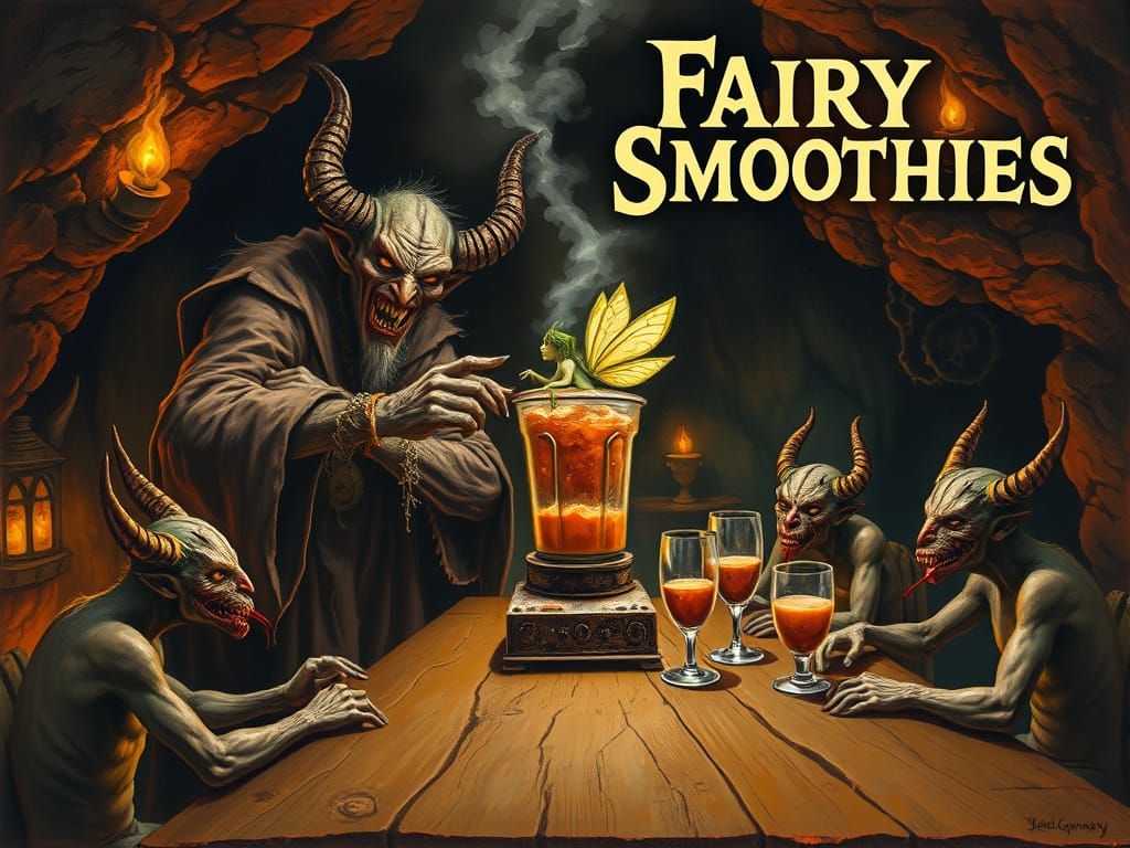 Fiery Demon Cave: Fairy Smoothie Preparation