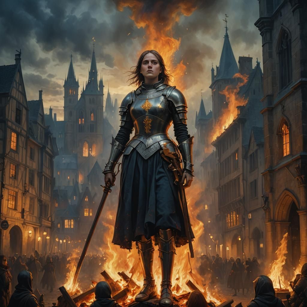 Joan of Arc at the Stake in Dark Romanticism