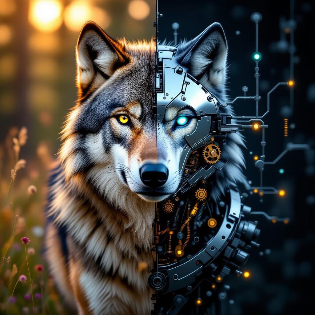 Wolf Paradox: Living Past Meets Mechanical Future