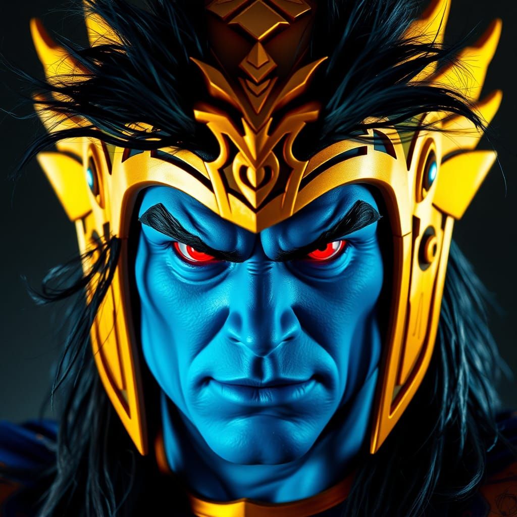 Goldar's Fierce Publicity Photo in Comic Book Style