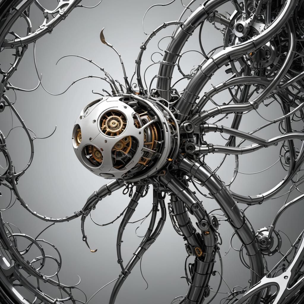 Intricate Bio-Mechanical Fusion Design