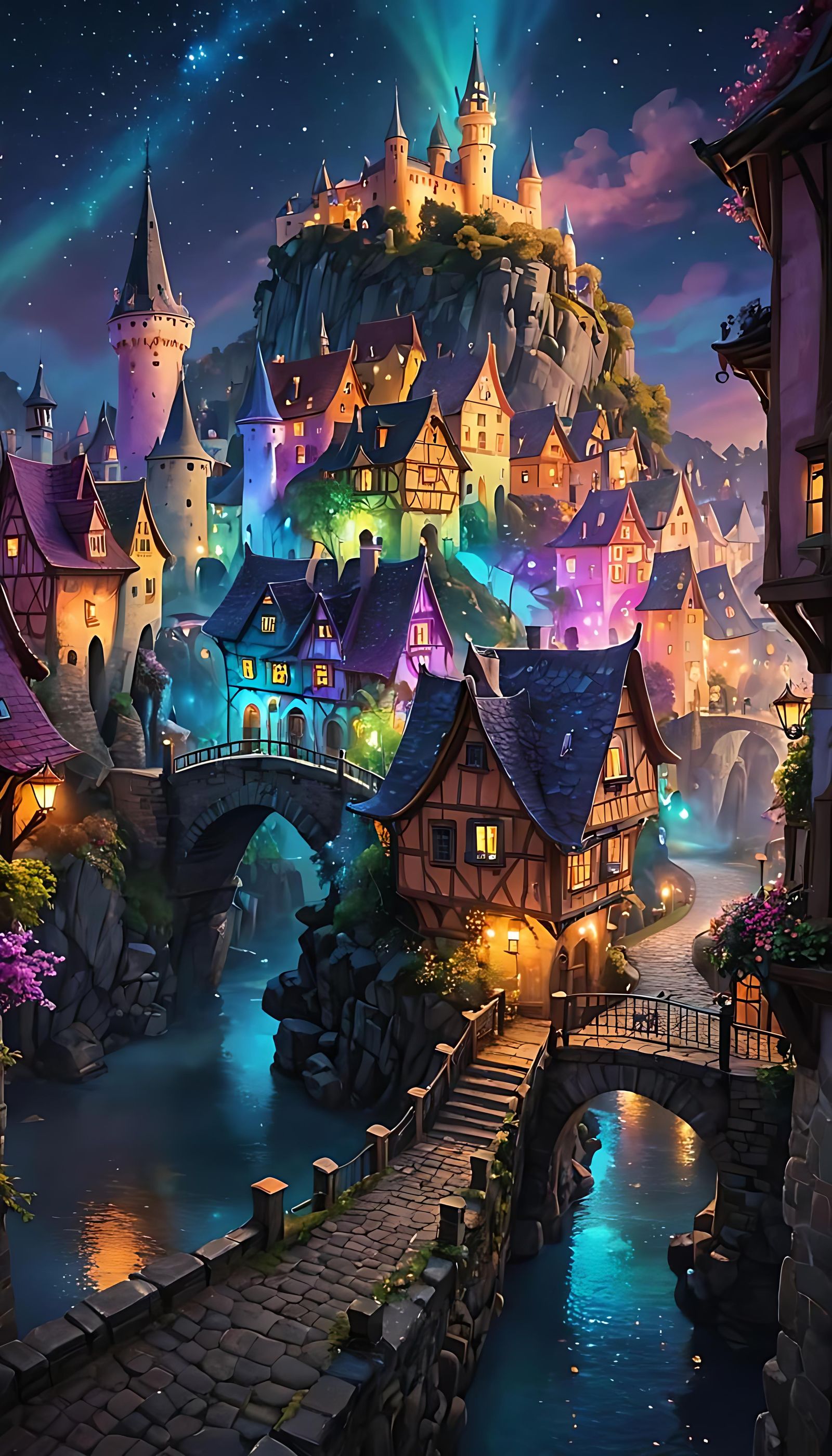 The little rainbow town ...