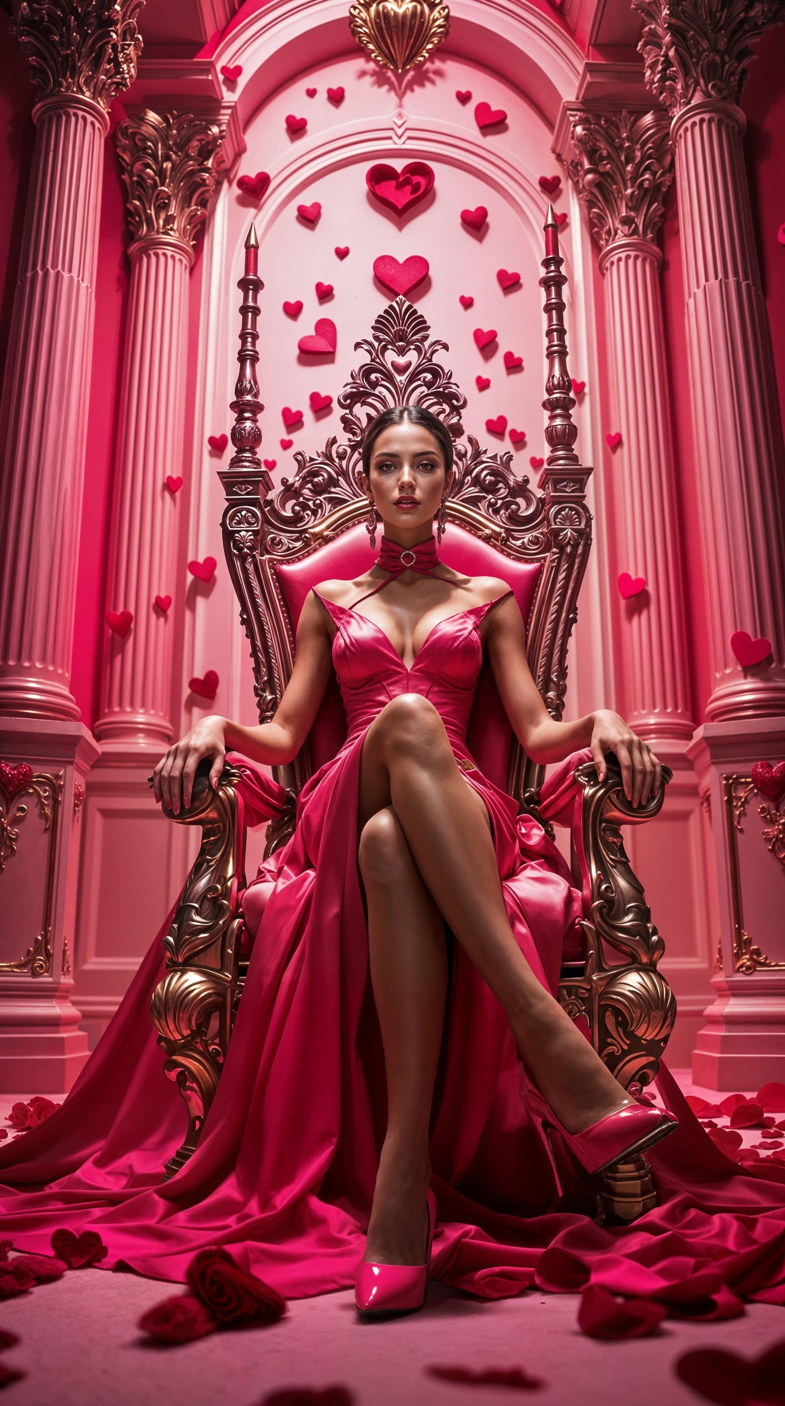 Elegant Valentine's Day Fashion Royalty