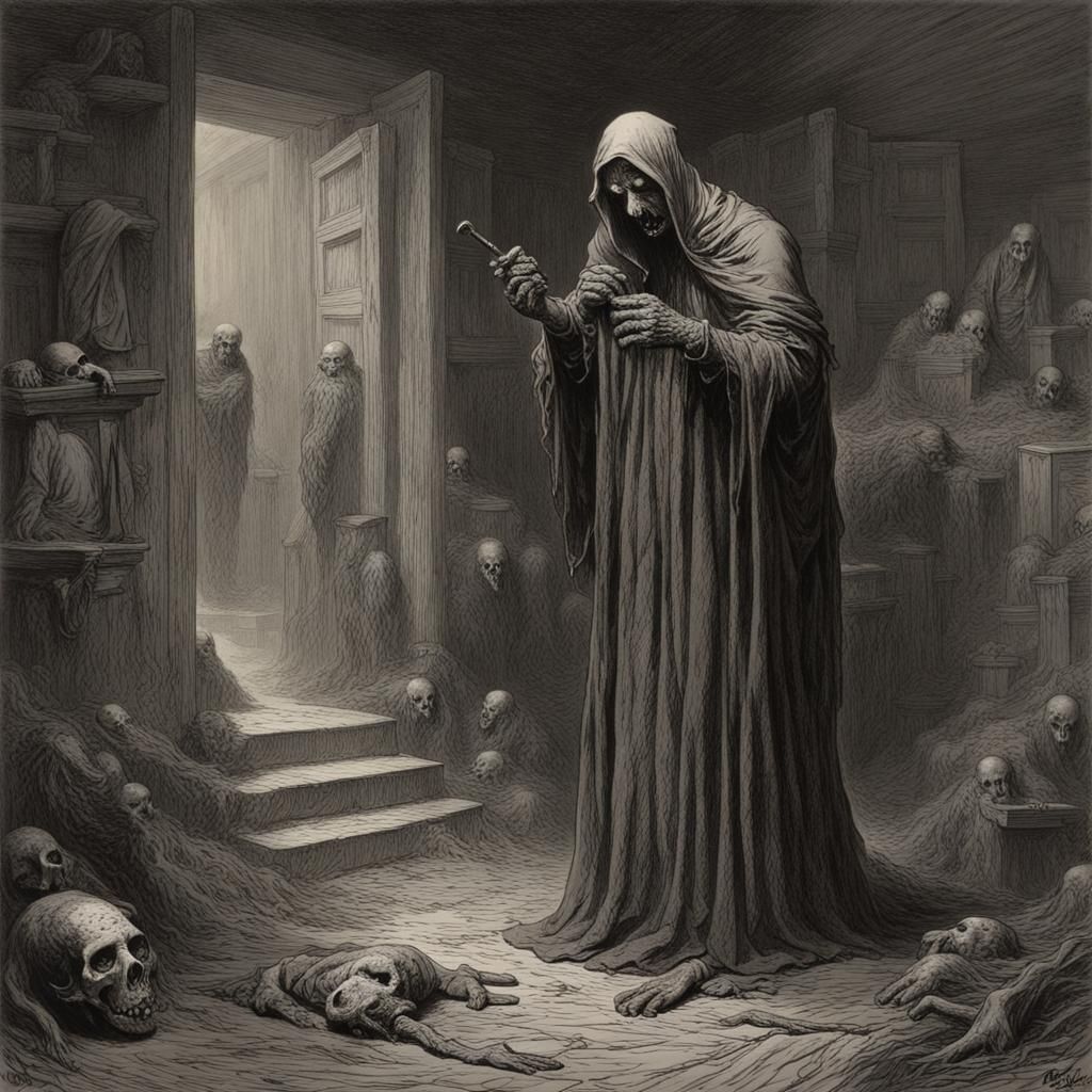 Nightmarish Reeper in Dark Fantasy Style