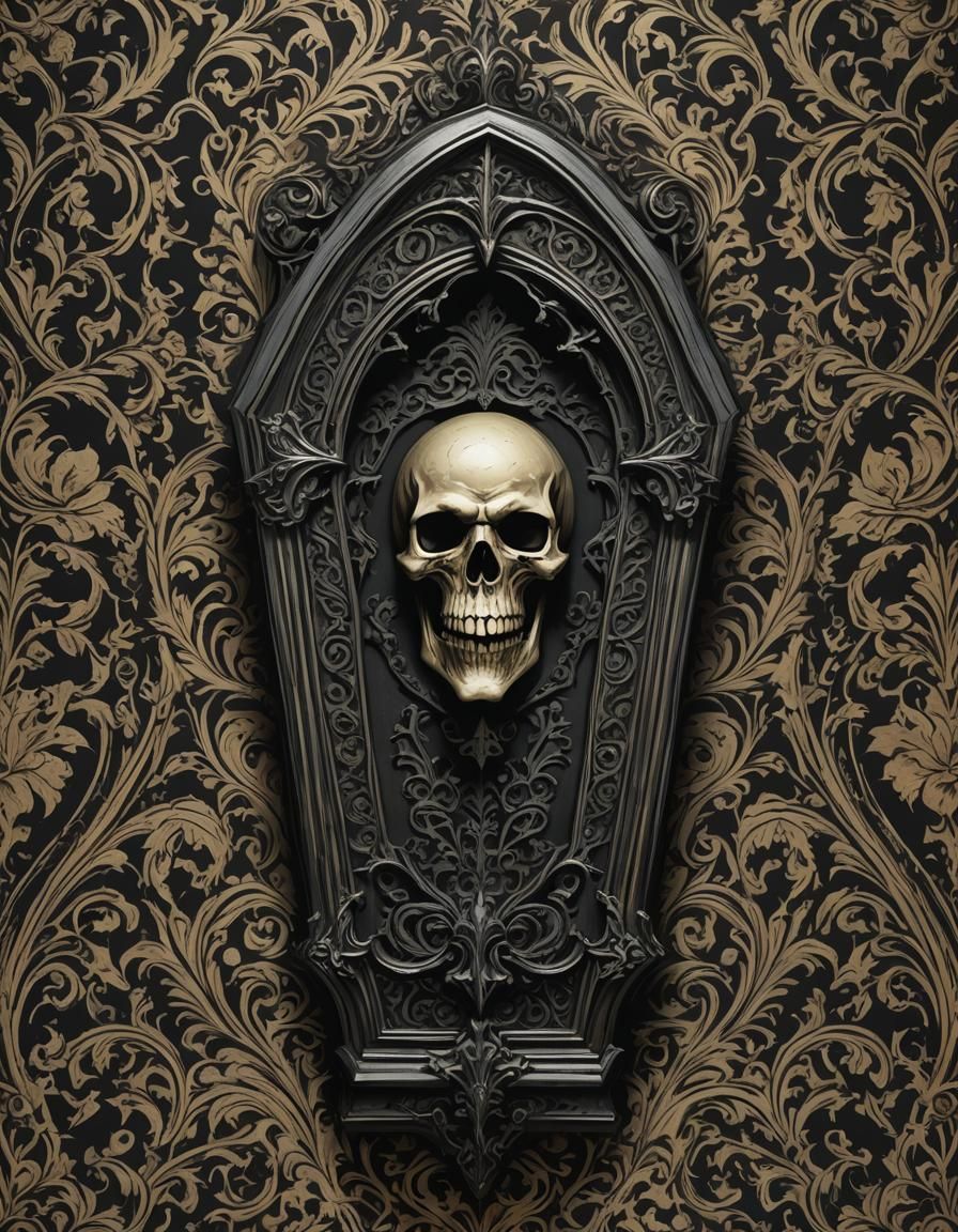 Gothic Victorian Vampire Coffin in Sinister Style