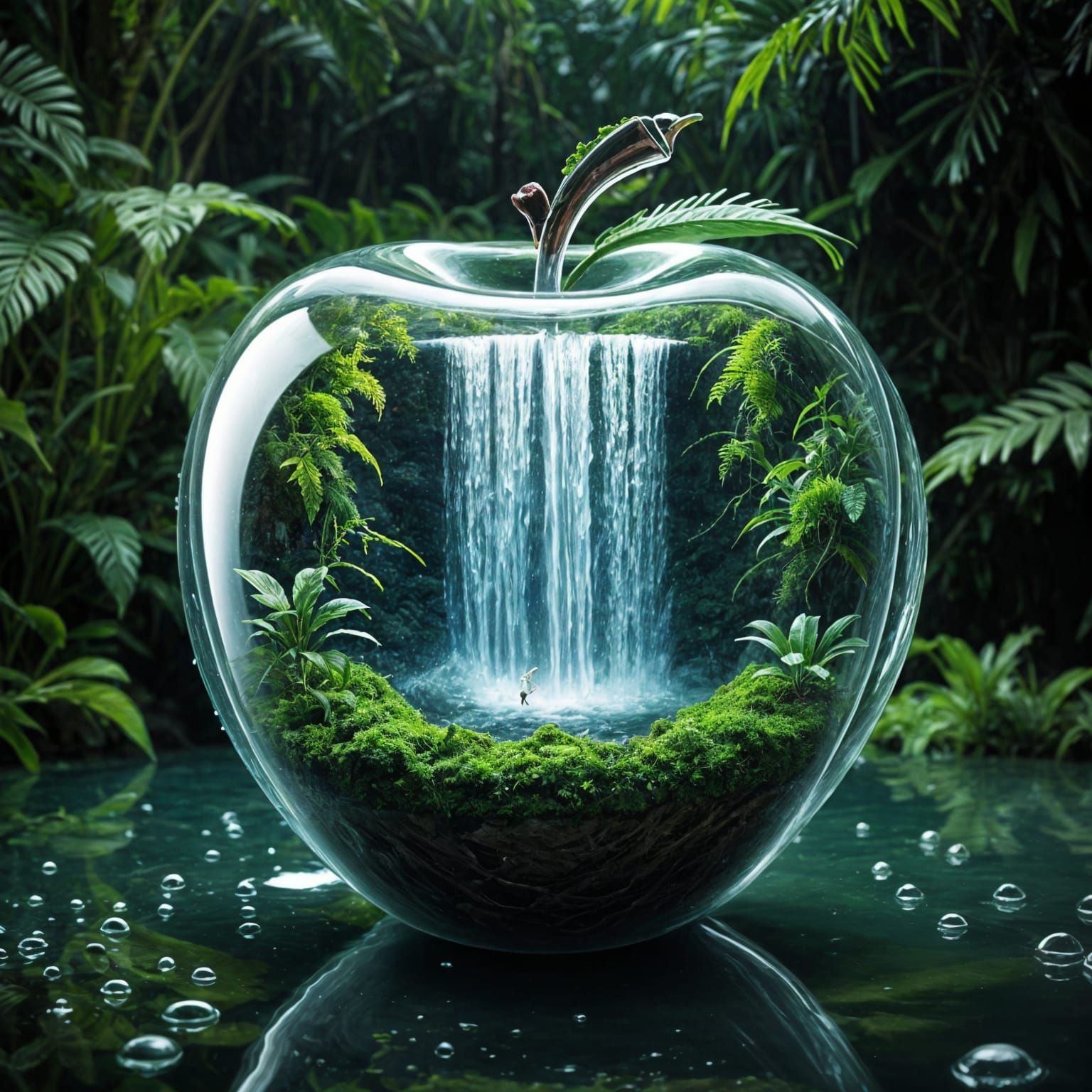 Crystal rainforest apple