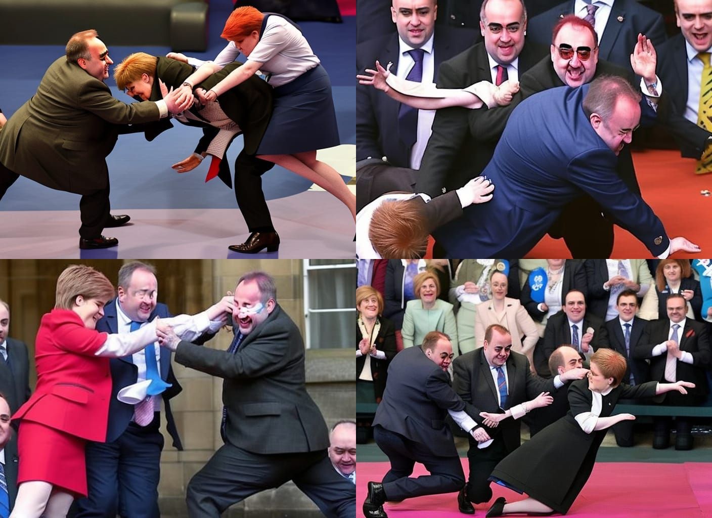 Political Caricature: Salmond vs. Sturgeon