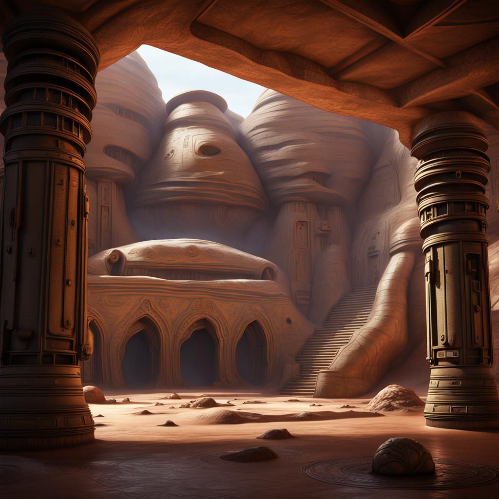 Jabba's Palace: Detailed Matte Painting in 8k
