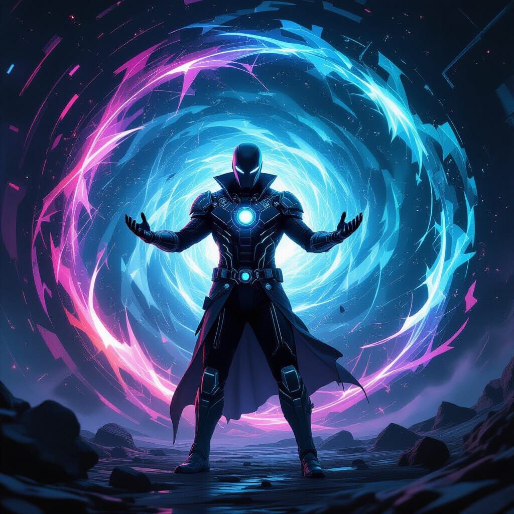 Quantum Glitch Supervillain Manipulates Reality