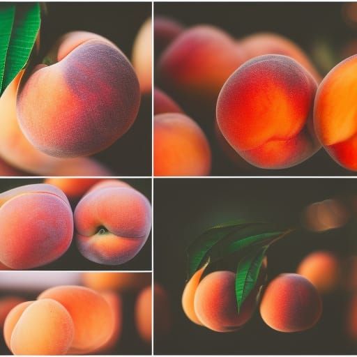 Delicious Peaches Captured with Natural Lighting