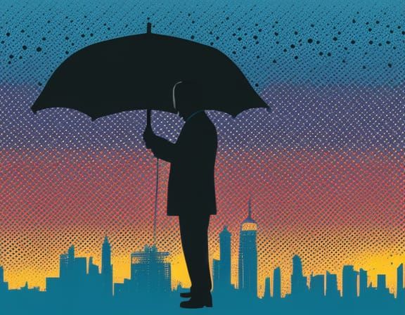 Old Man Paints Sky: Pop Art Screen Print