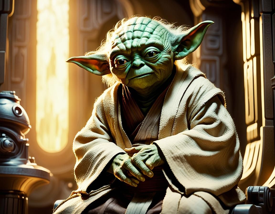 Yoda Wanted Poster in Jabba's Throne Room