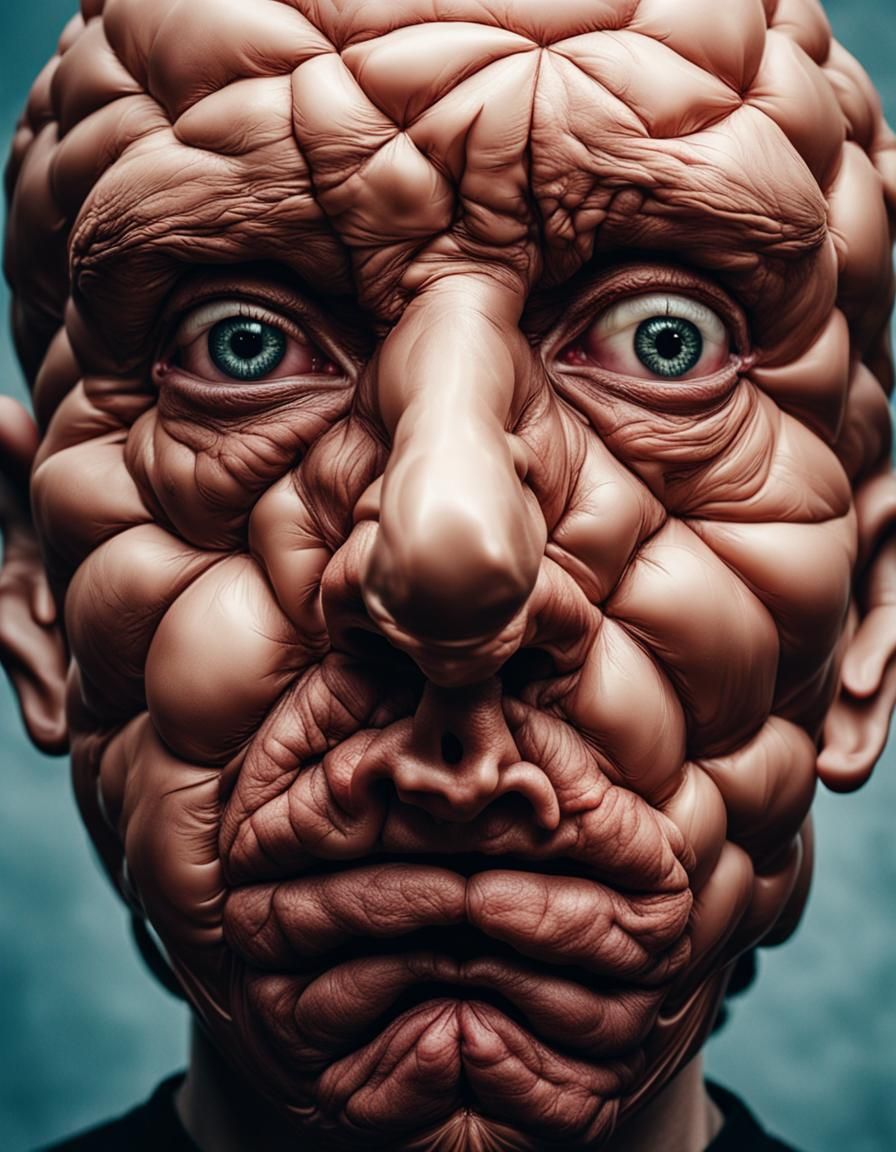 Surreal Skin Face Balloon Photography