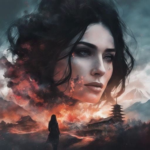 Intriguing Double Exposure Portrait