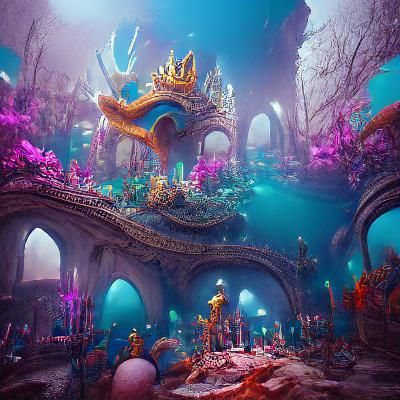 Fantastical Mermaid Kingdom Concept Art