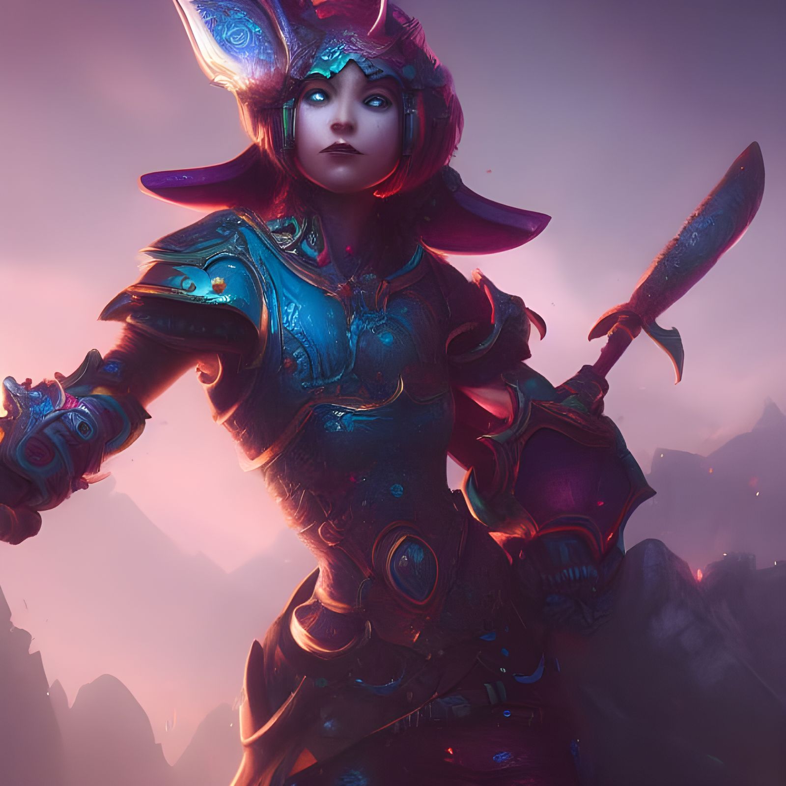 Mouse Paladin: Detailed Fantasy Concept Art