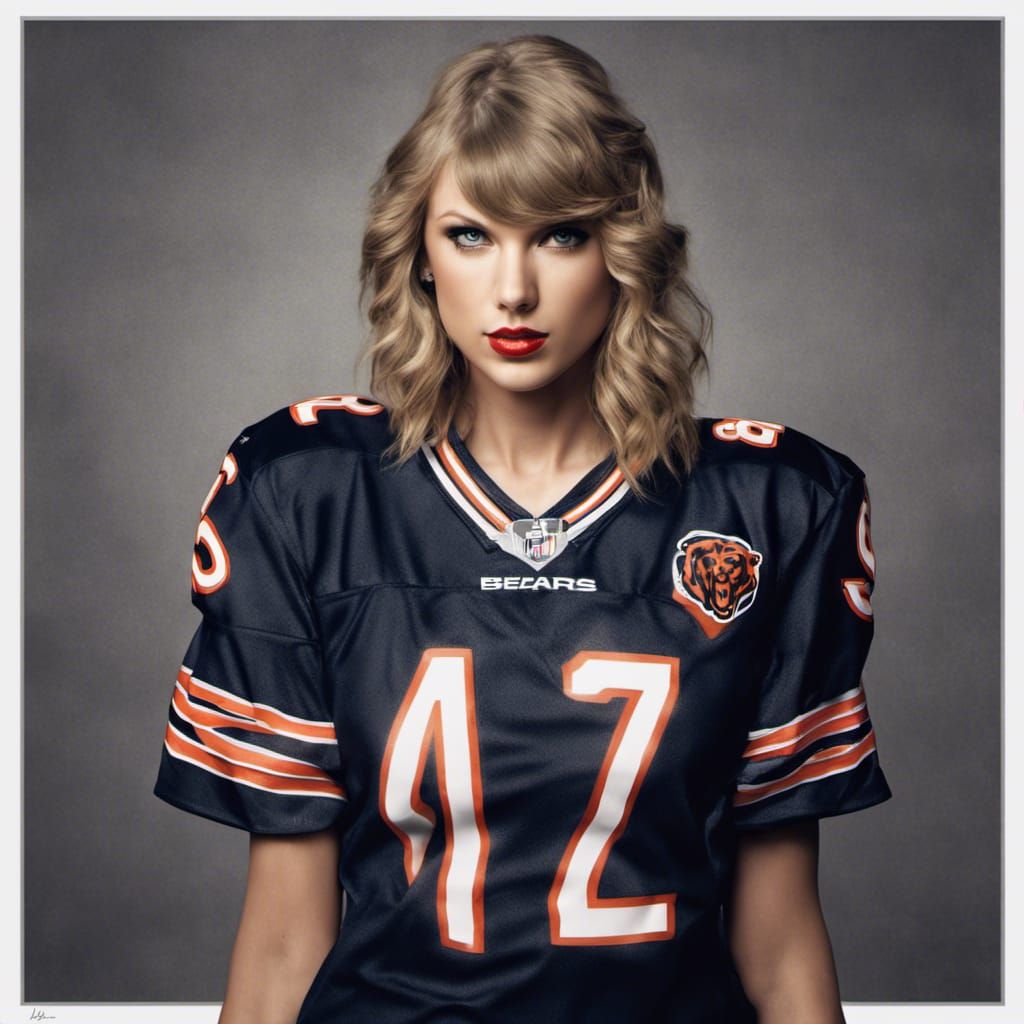 Taylor Swift in Chicago Bears Jersey