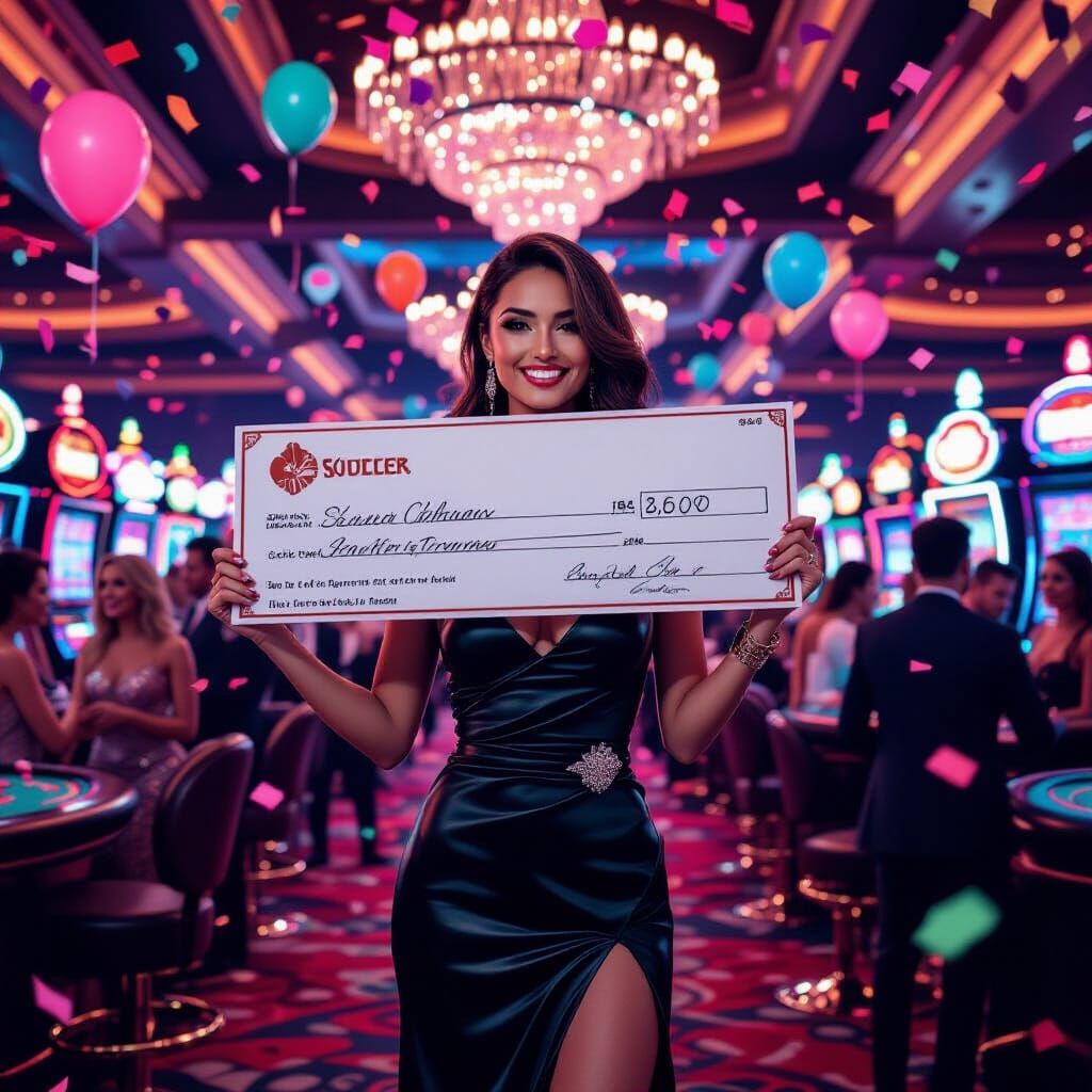 Lucky Winner in Casino, Ash Thorp Style