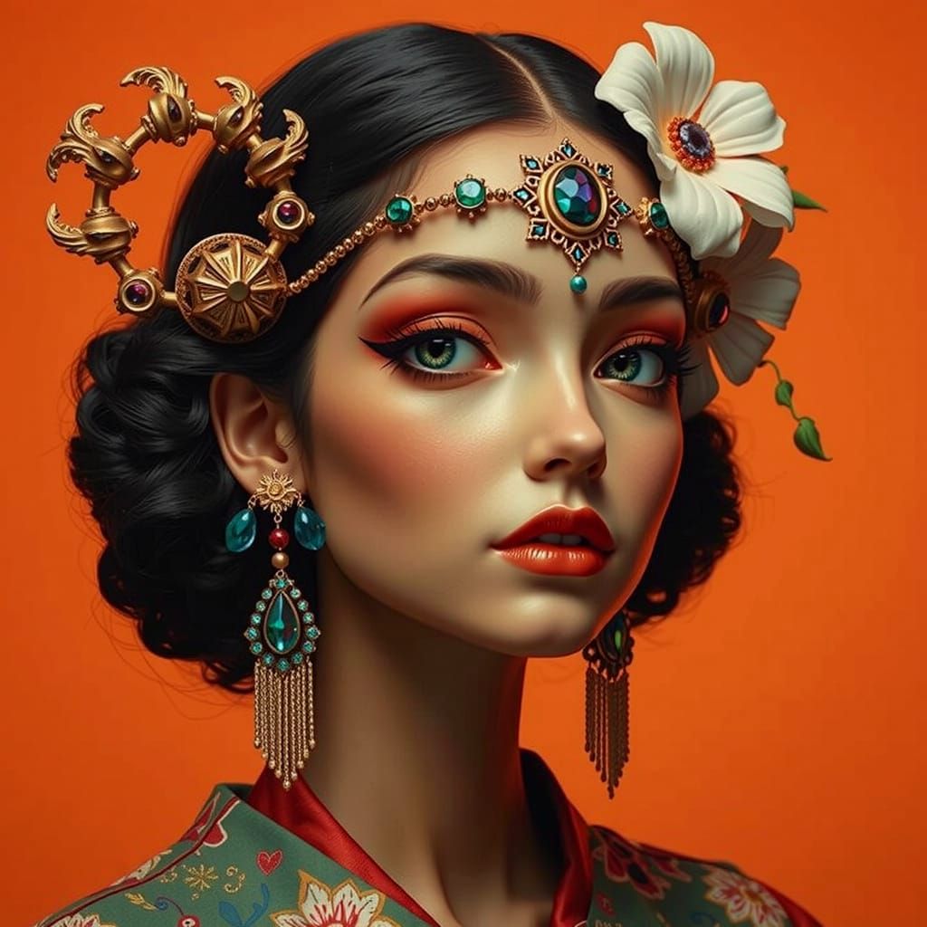 Expressive Sculpture Depicting Imminent Glory