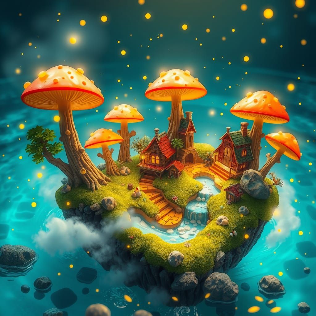 Miniature enchanted island