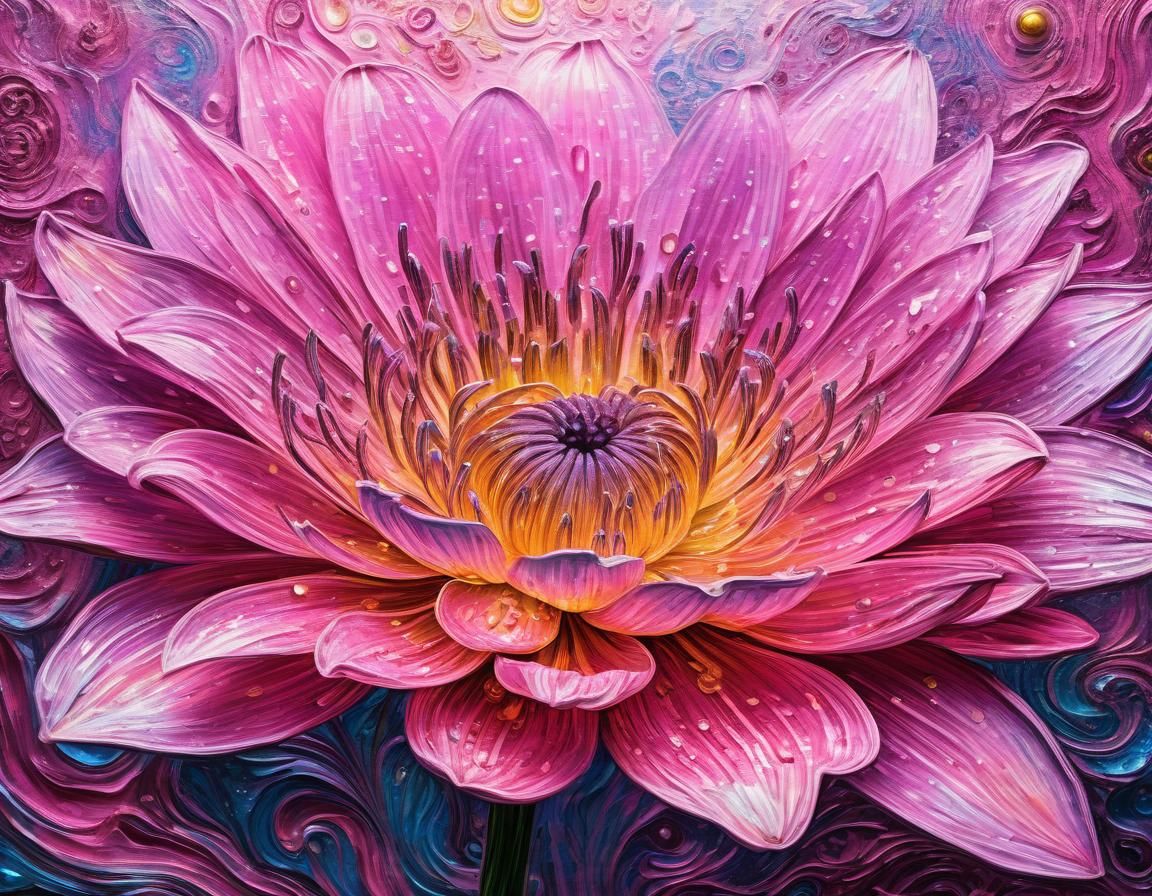 Ethereal Pink Floral: Abstract Surreal Art