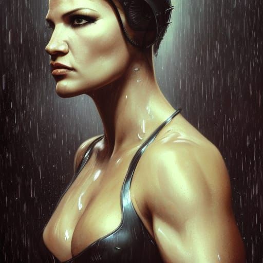 Gina Carano as Robot Cyborg in Dark Future