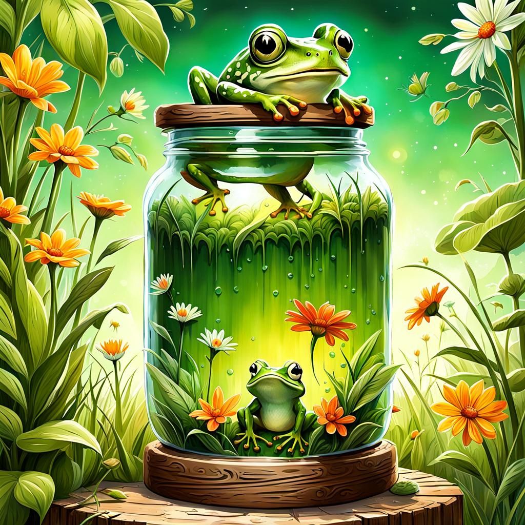 Frog In A Jar Childrens Storybook Cover