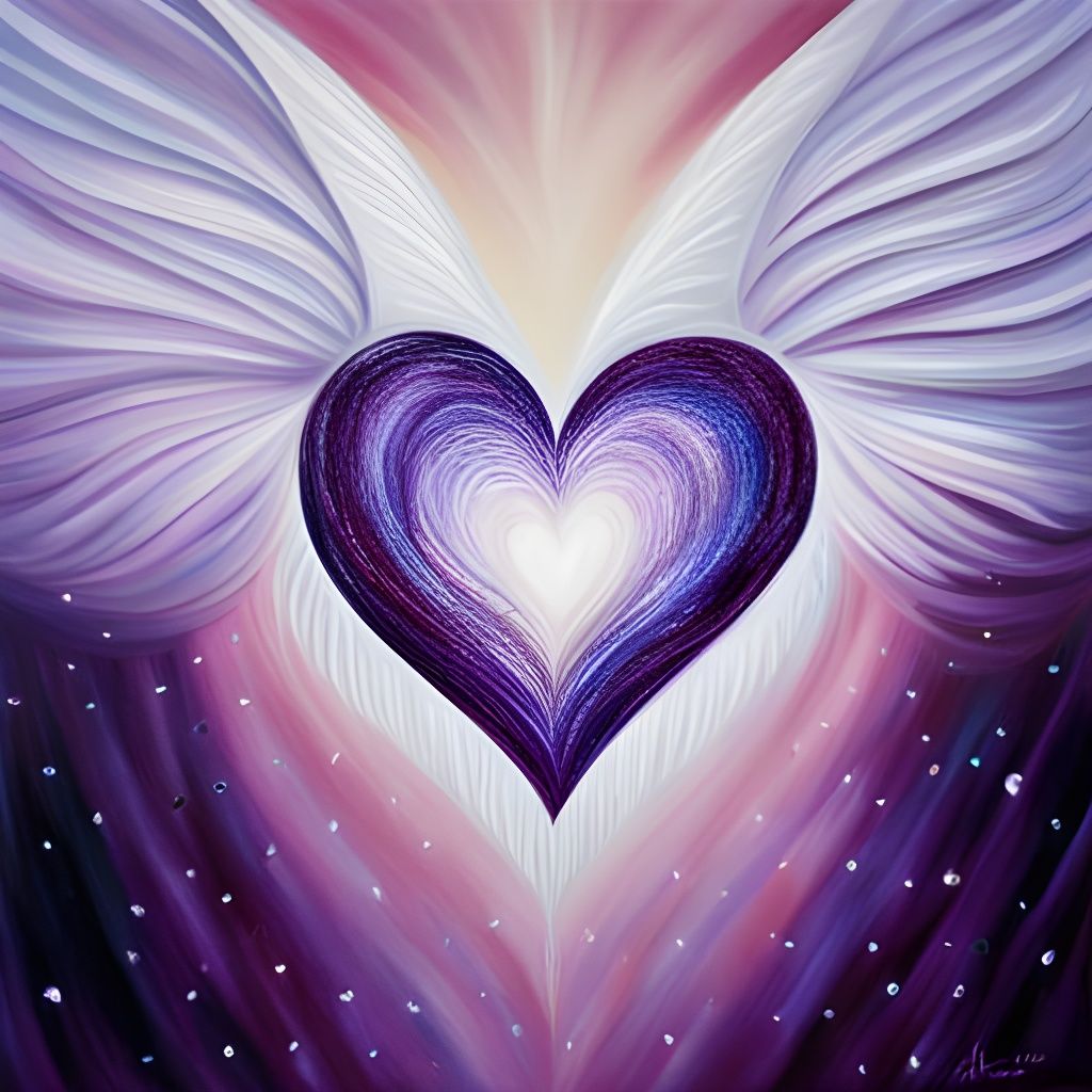 Purple Angel Heart