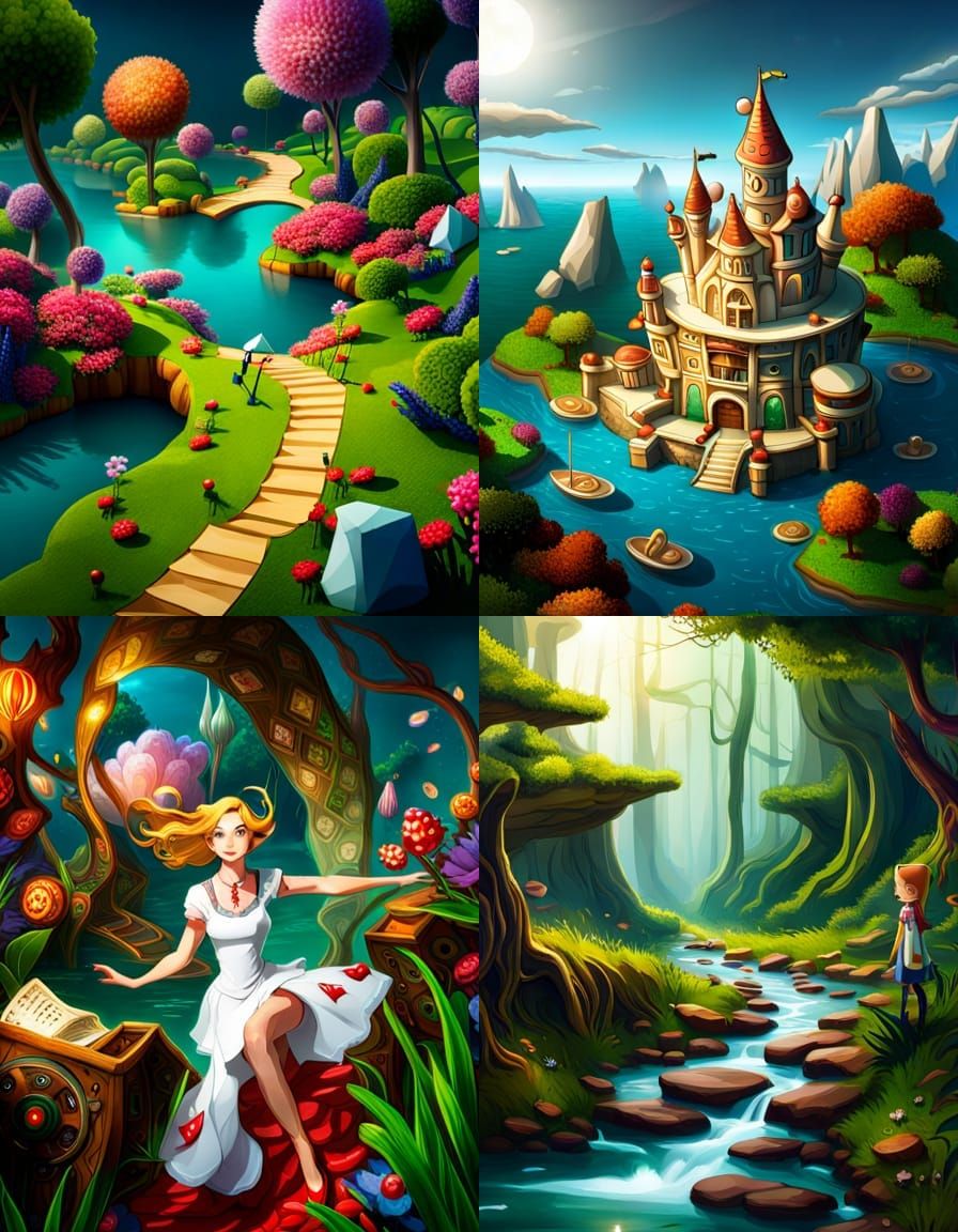 AI Generated Image of Wonderland