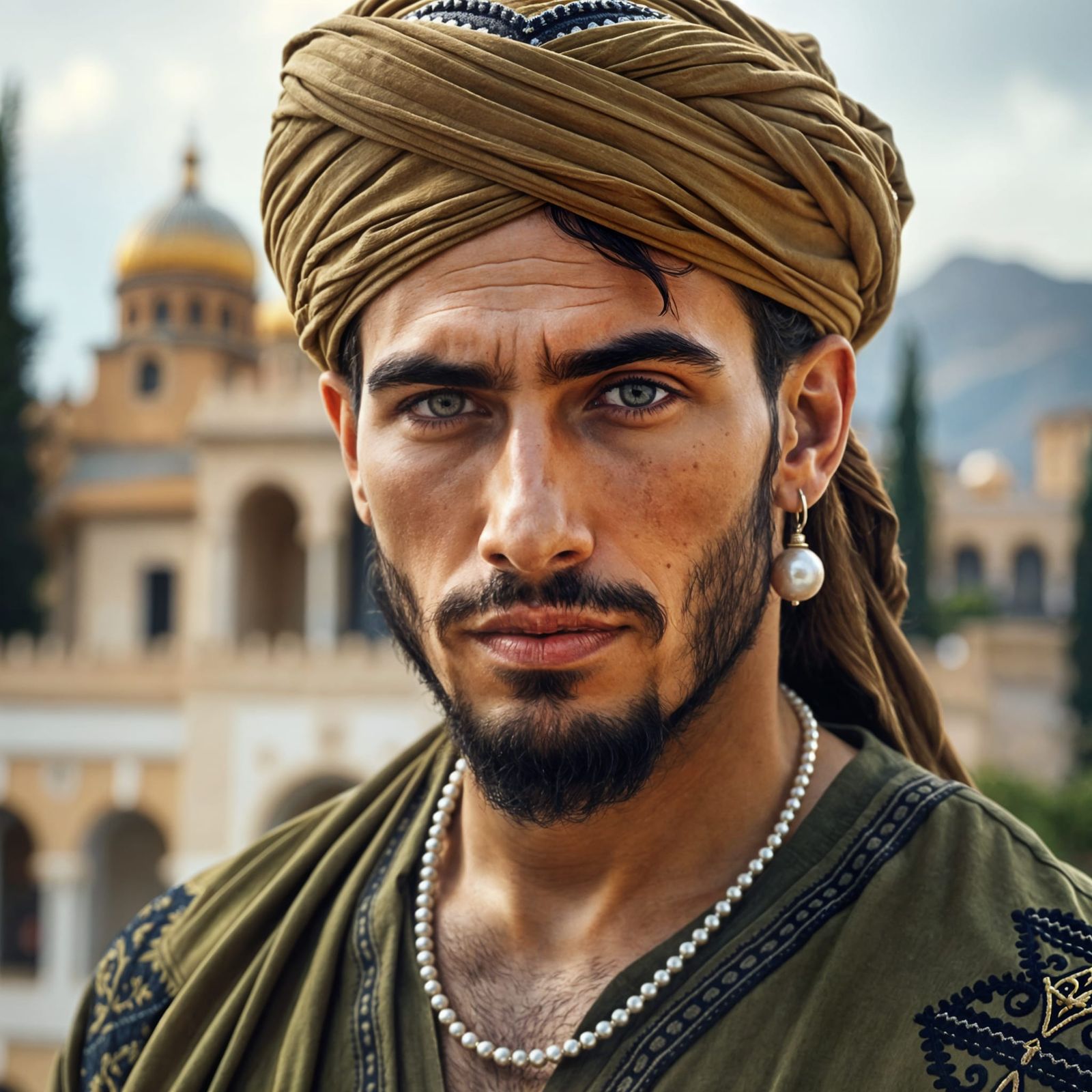 Handsome Moroccan Man in Elegant Attire