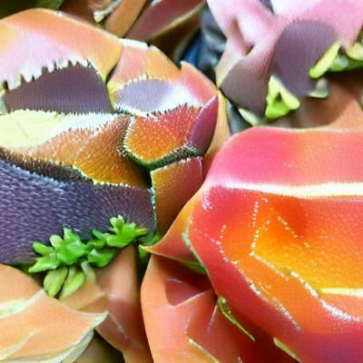 Colorful Succulent Plant Still Life