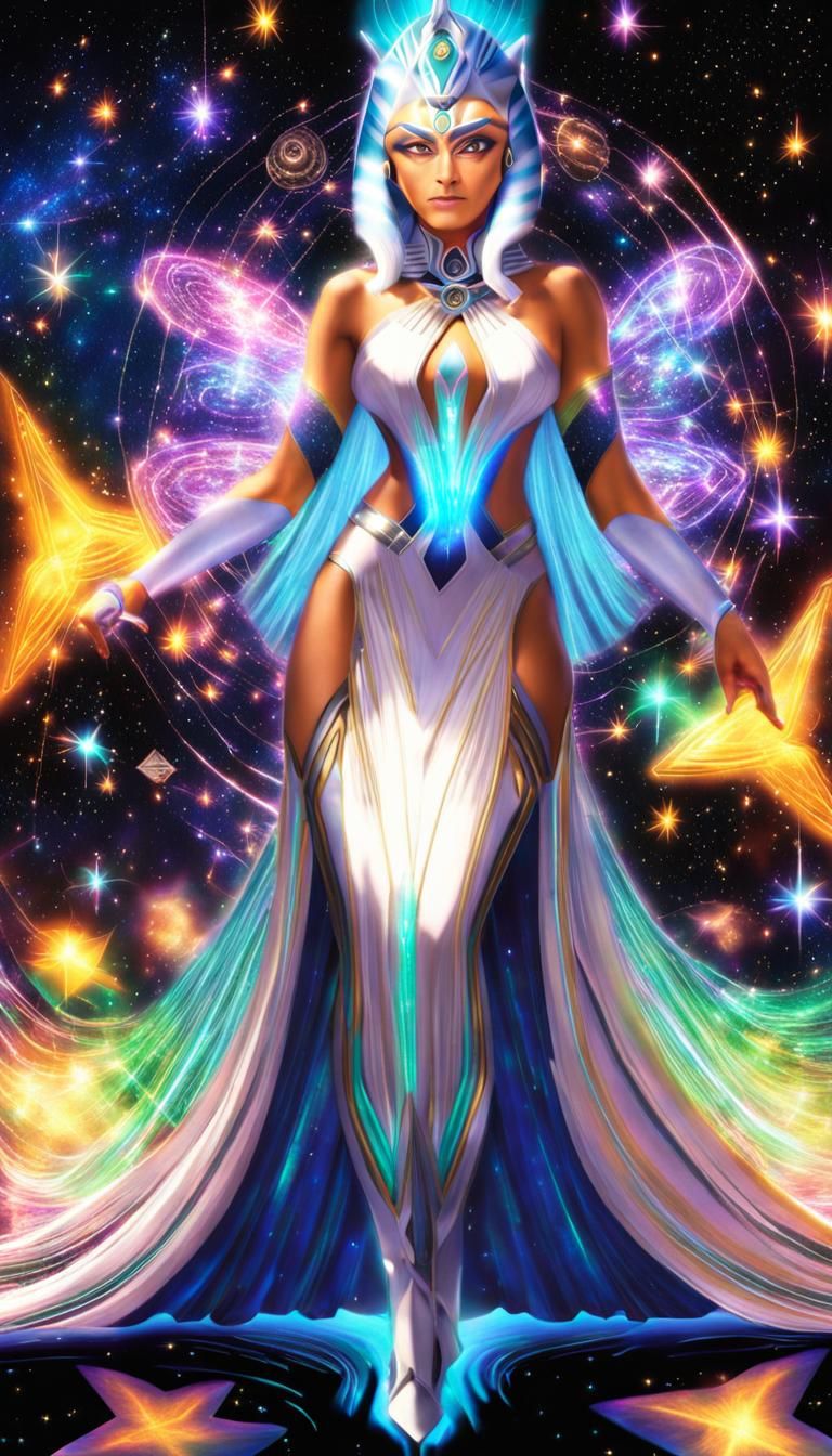 Ahsoka Tano as Astral Goddess, Digital Illustration
