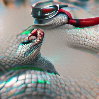 Realistic 3D Snake Doctor in 8K Resolution