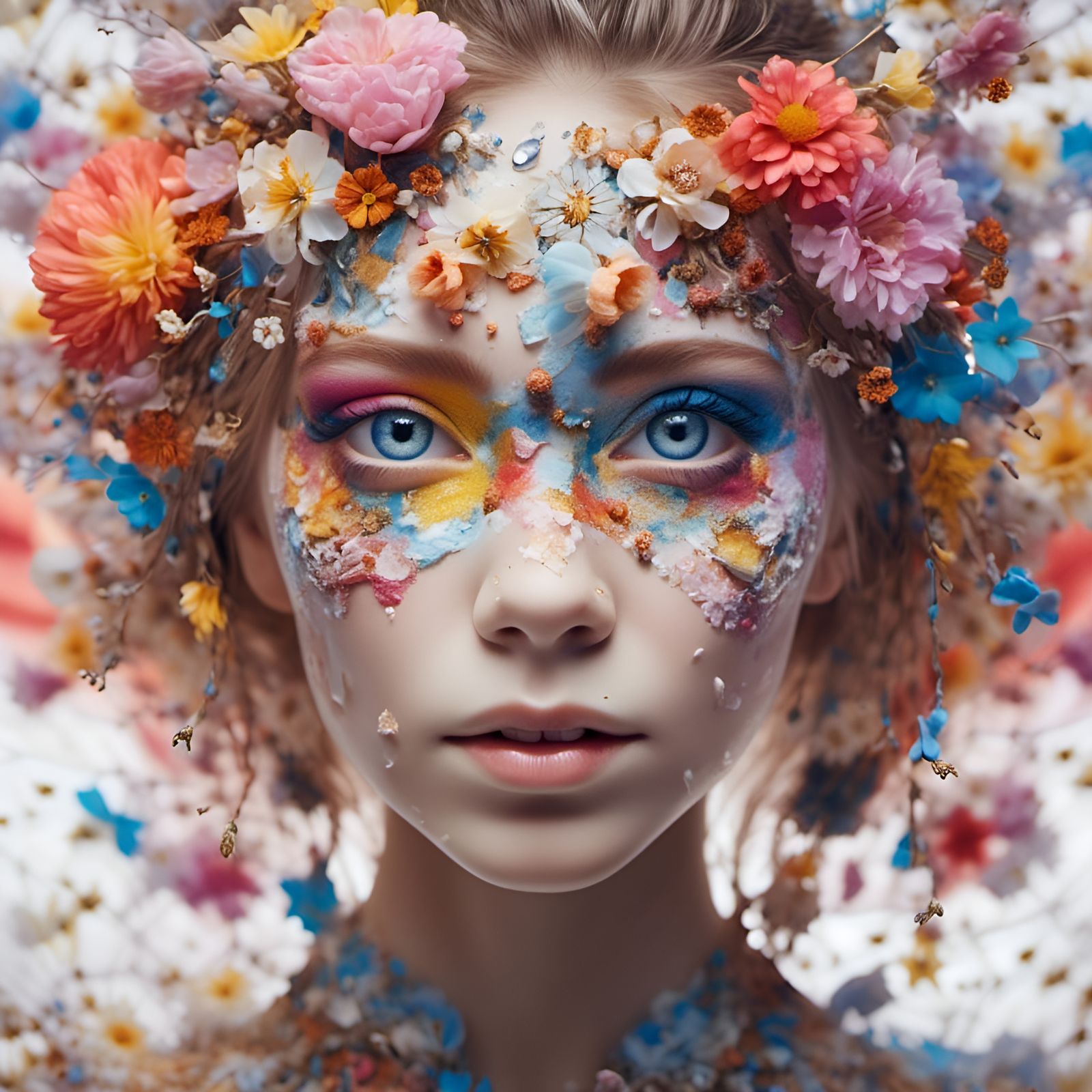 Hyperrealistic Eyes Reflecting Joy in Sharp Focus