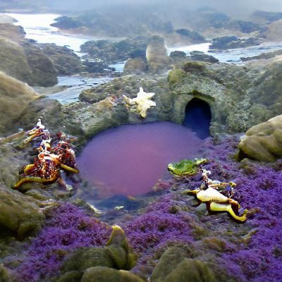 Enchanted Tidepool: A Frog's Royal Paradise