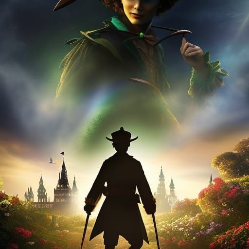 Peter Pan's Shadow in Flight