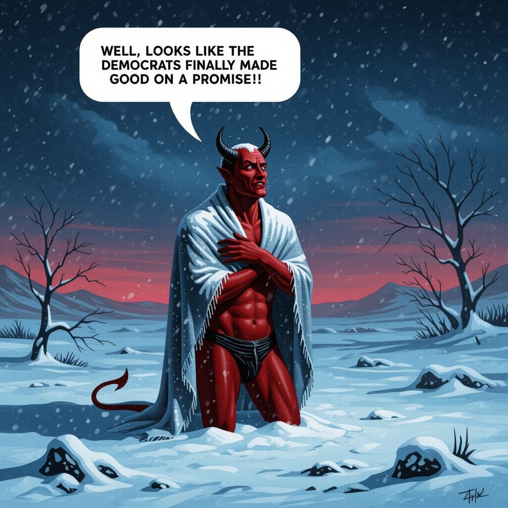 The Devil Shivers in a Frozen Hellscape