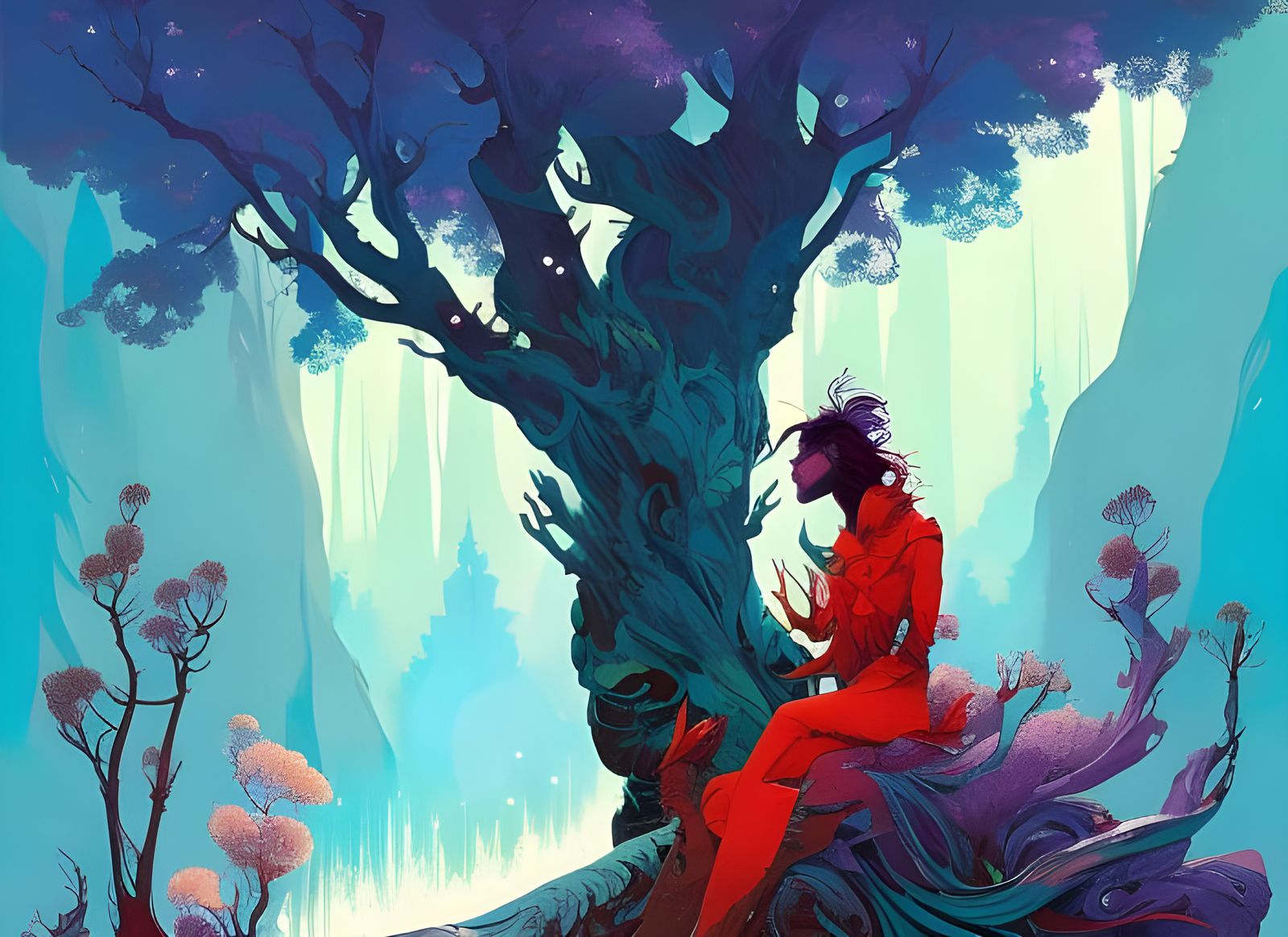 Spirits of the Forest in Vibrant, Detailed Art