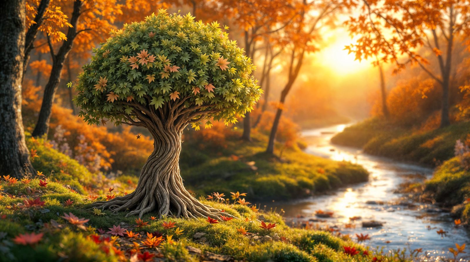 Autumn's Whimsical Woodland Sprite